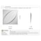Ekena Millwork Iris EnduraWall Decorative 3D Wall Panel, White, 19 5/8"W x 19 5/8"H WP20X20IRWH - alternate 4